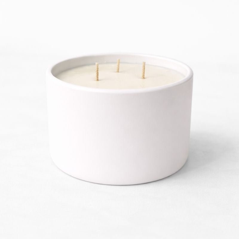 White 3-Wick Candle